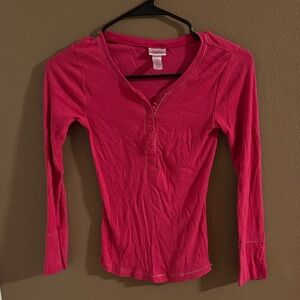 Justice Pink Long Sleeve Top girls size 10